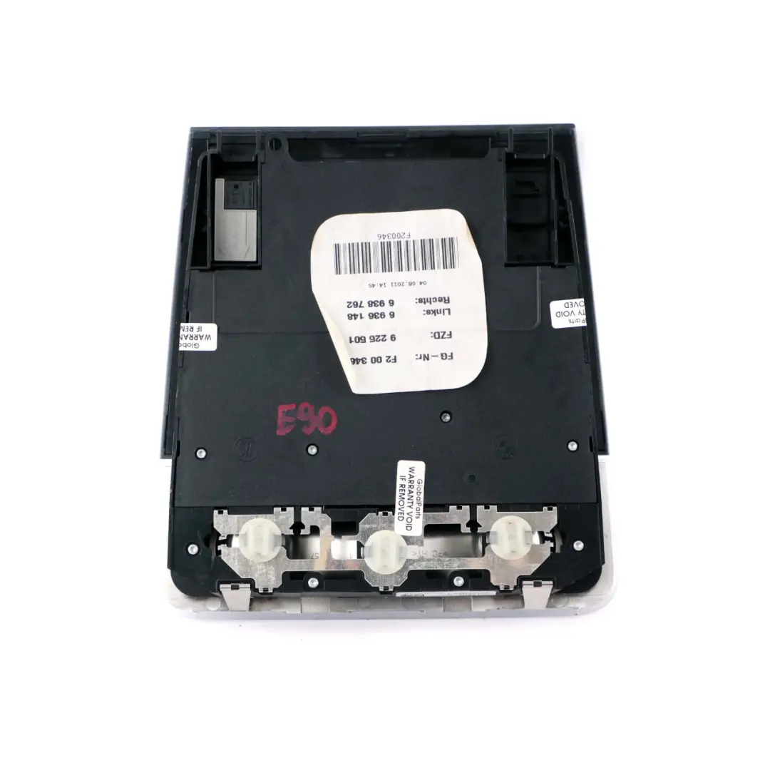 BMW X1 E90 E91 E92 LCI E84 Switch Unit Roof Light Control Grey - SKU 9225501 - Part number 9225501