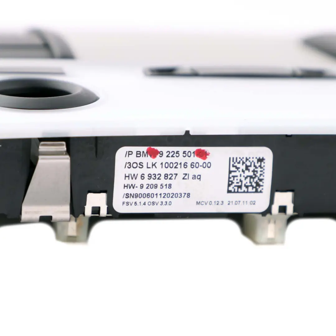 BMW X1 E90 E91 E92 LCI E84 Switch Unit Roof Light Control Grey - SKU 9225501 - Part number 9225501