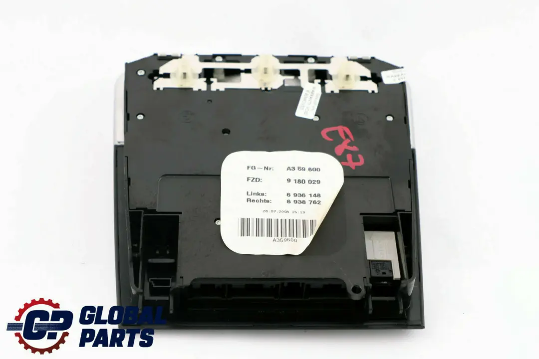 Techo Luz Interruptor Unidad Trasera Centro 9205127 para BMW E81 E87 E90 E92 LCI con número de pieza 9225503 BMW E81 E87 E90 E92 LCI Techo Luz Interruptor Unidad Trasera Centro 9205127 - SKU 9225503 - Número de pieza 9225503