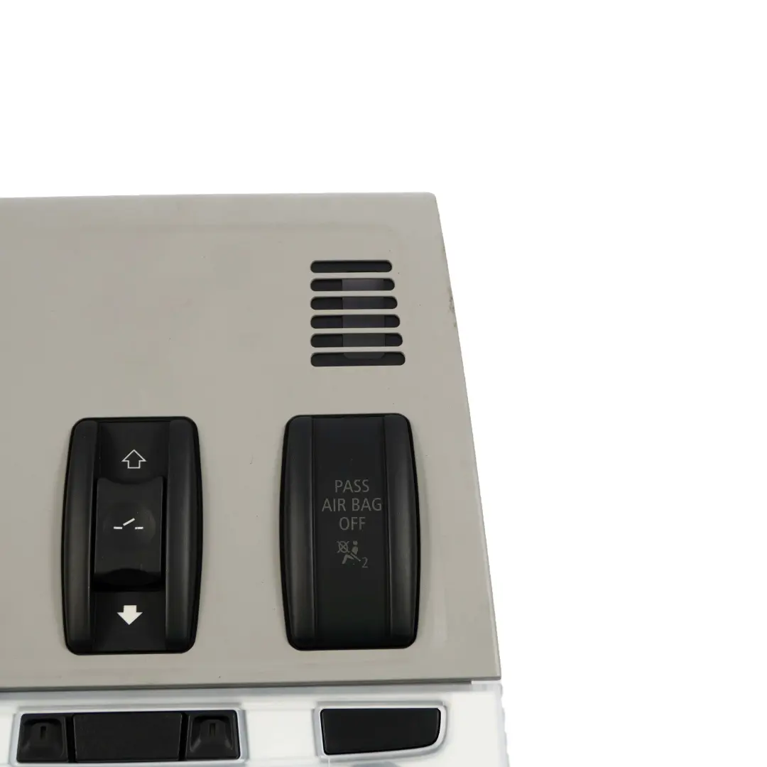 Interruptor Panorama Techo Luz Control Headliner Modulo Gris para BMW E84 E91 con número de pieza 9225508 BMW E84 E91 Interruptor Panorama Techo Luz Control Headliner Modulo Gris - SKU 9225508 - Número de pieza 9225508