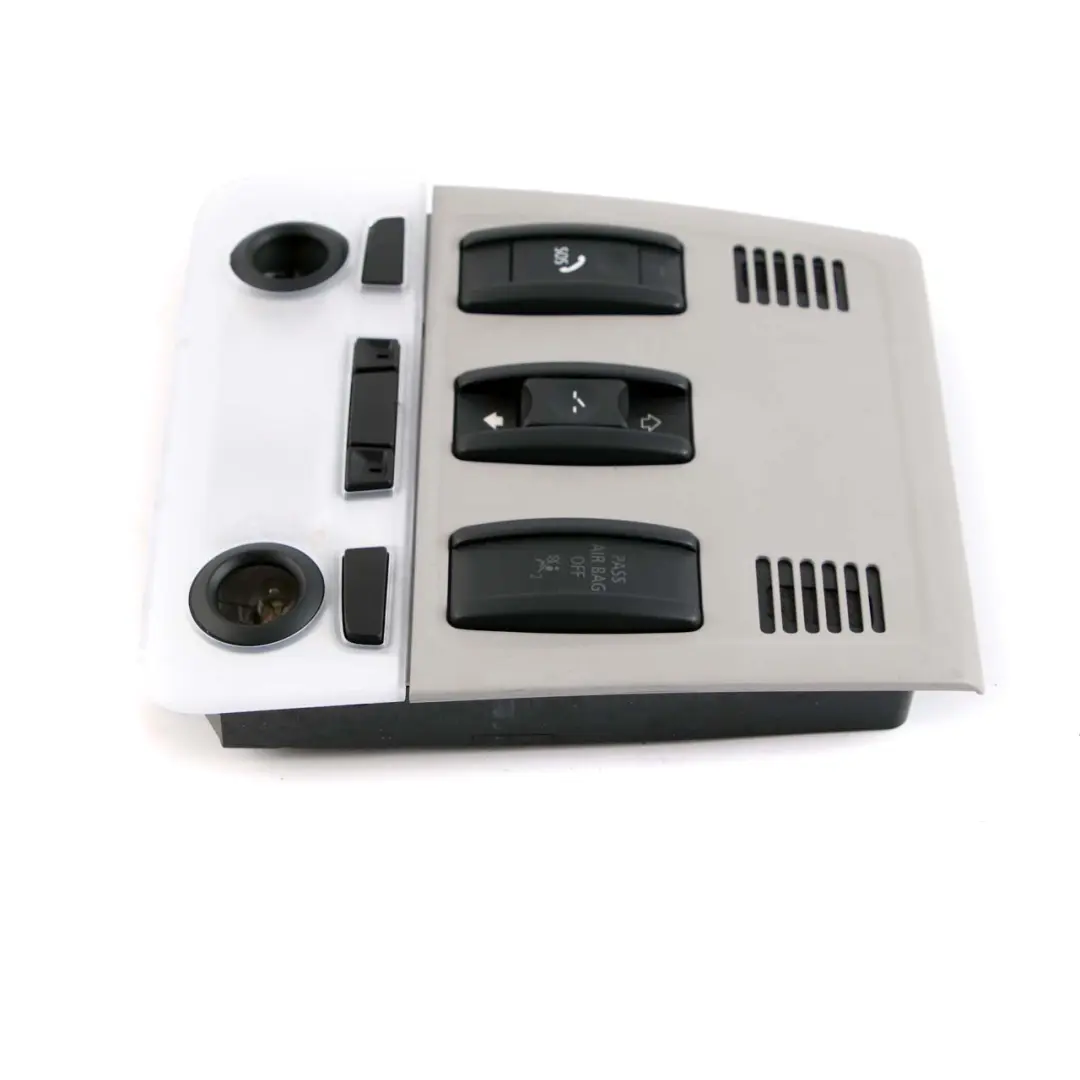 Switch Unit Roof Light Control Headliner Module Grey to BMW 3 X1 Series E91 E84 with Part number 9225514 BMW 3 X1 Series E91 E84 Switch Unit Roof Light Control Headliner Module Grey - SKU 9225514 - Part number 9225514