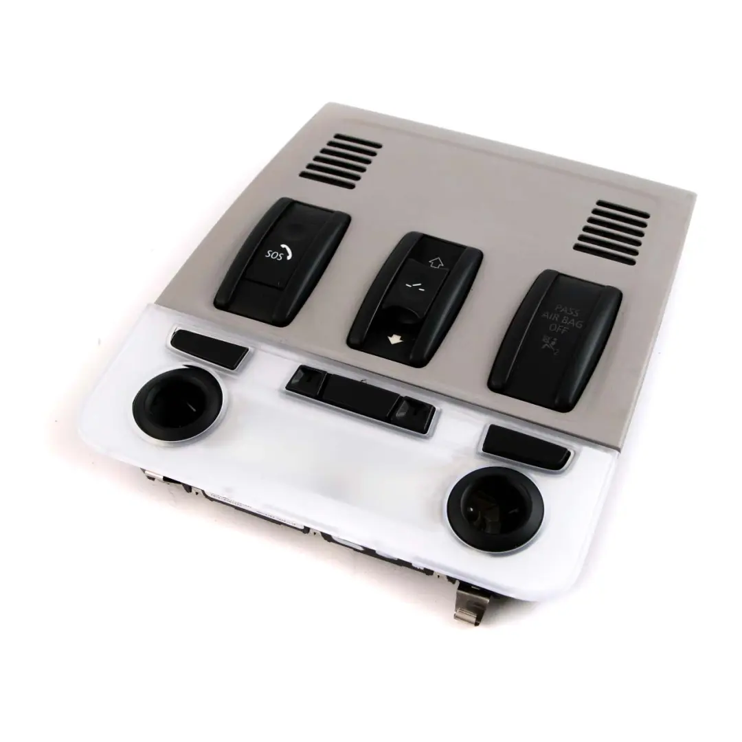 Switch Unit Roof Light Control Headliner Module Grey to BMW 3 X1 Series E91 E84 with Part number 9225514 BMW 3 X1 Series E91 E84 Switch Unit Roof Light Control Headliner Module Grey - SKU 9225514 - Part number 9225514