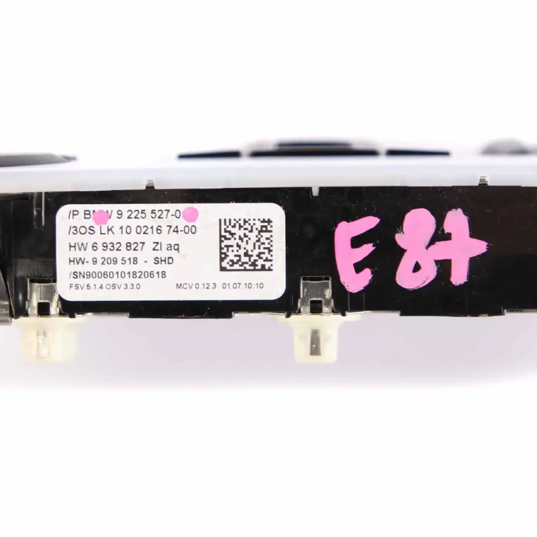 Switch Unit Roof Light Control Headliner Module Black to BMW E87 E90 with Part number 9225527 BMW E87 E90 Switch Unit Roof Light Control Headliner Module Black - SKU 9225527 - Part number 9225527