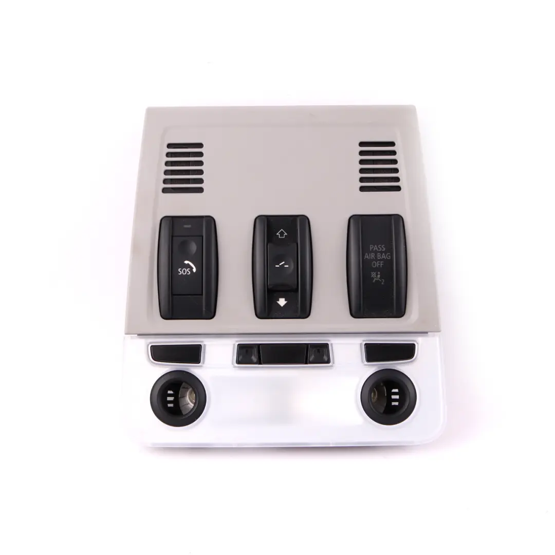 Interruptor Luz Interior Techo Grau Sunroof SOS 9209592 para BMW 3 E90 E92 LCI con número de pieza 9225525 BMW 3 E90 E92 LCI Interruptor Luz Interior Techo Grau Sunroof SOS 9209592 - SKU 9225537 - Número de pieza 9225525