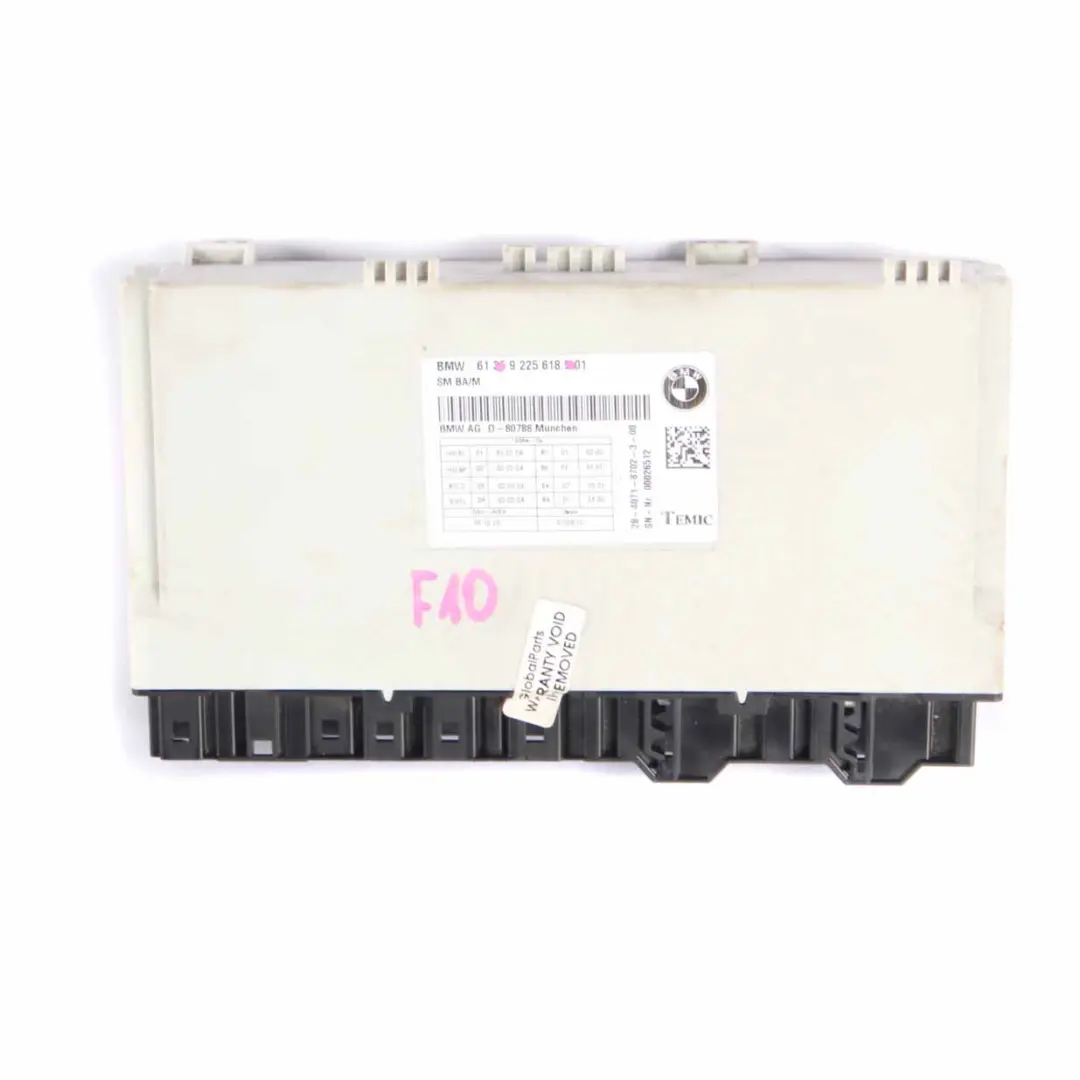 Control Unit BMW F01 F10 Module ECU Electronic Module Memory to Seat with Part number 9225618 Seat Control Unit BMW F01 F10 Module ECU Electronic Module Memory - SKU 9225618 - Part number 9225618