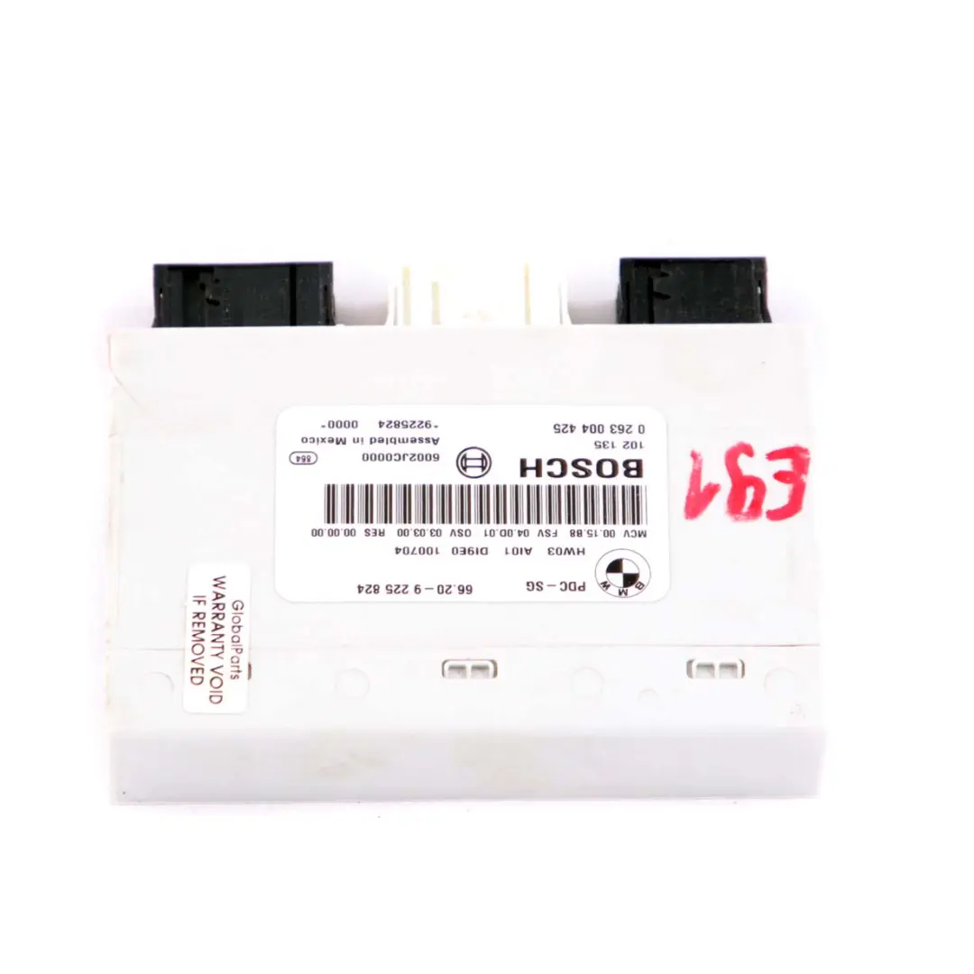 Module PDC Pour BMW E81 E82 E87 E90 E91 E92 Unité Contrôle Stationnement pour à propos du numéro de pièce 9225824 Module PDC Pour BMW E81 E82 E87 E90 E91 E92 Unité Contrôle Stationnement - SKU 9225824 - Numéro de pièce 9225824