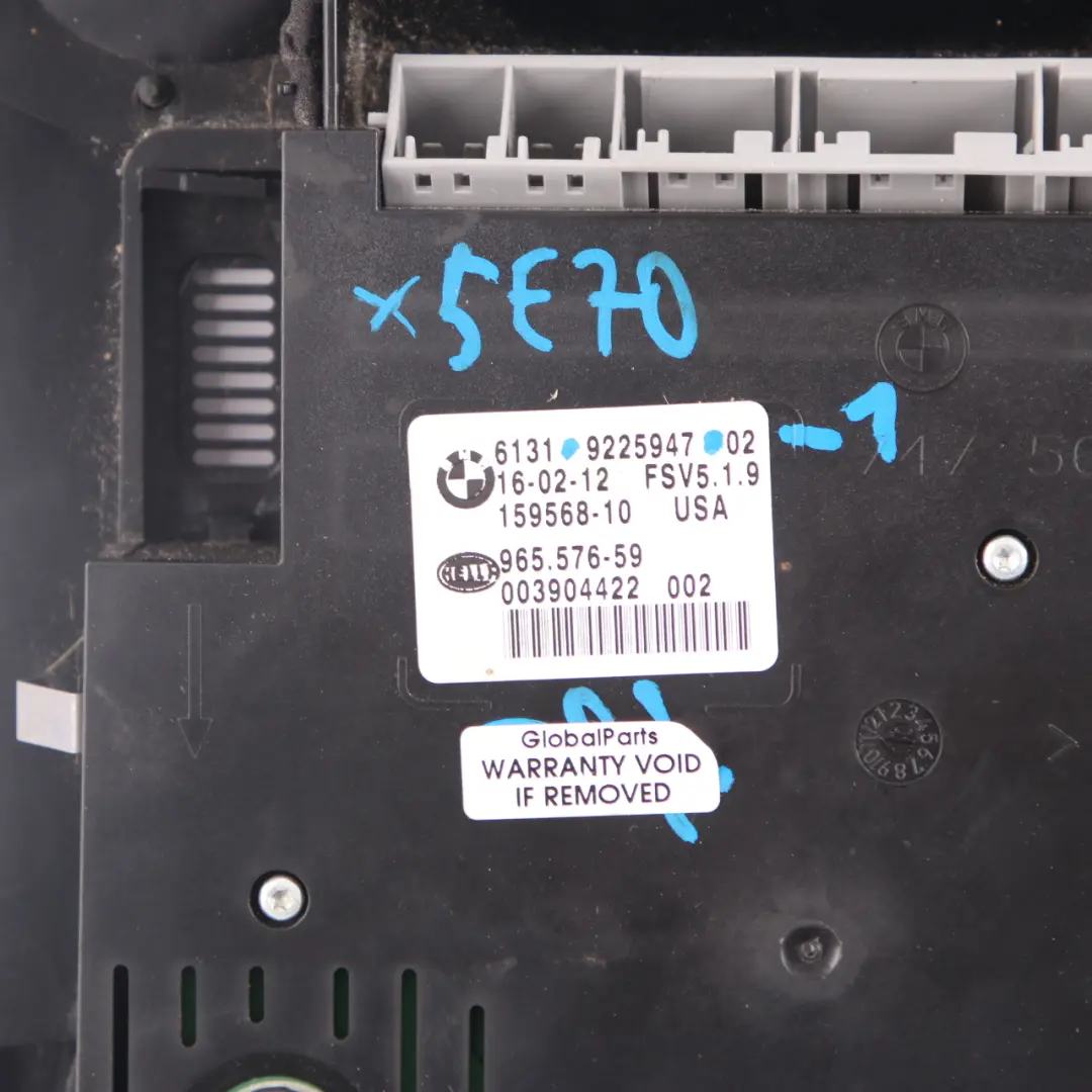 BMW X5 E70 E71 Panel Przełącznik Świateł - SKU 9225947-1 - Numer Części 9225947