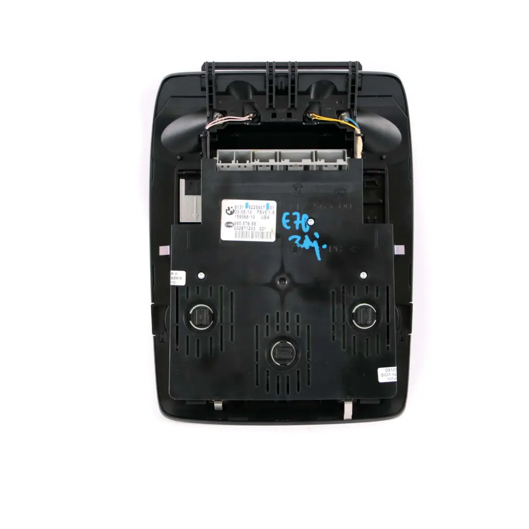  Interruttore Luci Tetto BMW X5 X6 E70 E71 Unità Pulsante Nero - SKU 9225947 - Numero di parte 9225947