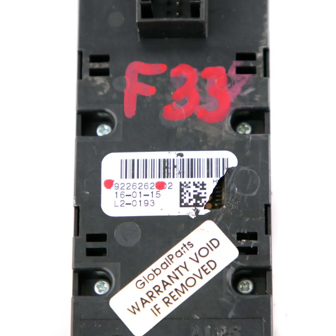 Door Window Lifter Switch Control Operating Unit to BMW 2 4 Series F23 F33 with Part number 9226262 BMW 2 4 Series F23 F33 Door Window Lifter Switch Control Operating Unit - SKU 9226262 - Part number 9226262