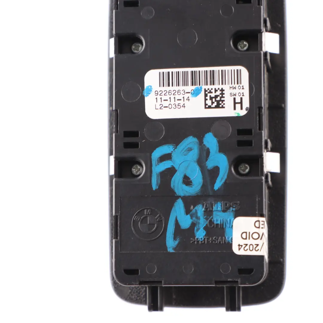 Window Lifter Switch BMW F23 F33 Driver Side Mirror Control Panel Black to with Part number 9226263 Window Lifter Switch BMW F23 F33 Driver Side Mirror Control Panel Black - SKU 9226263 - Part number 9226263