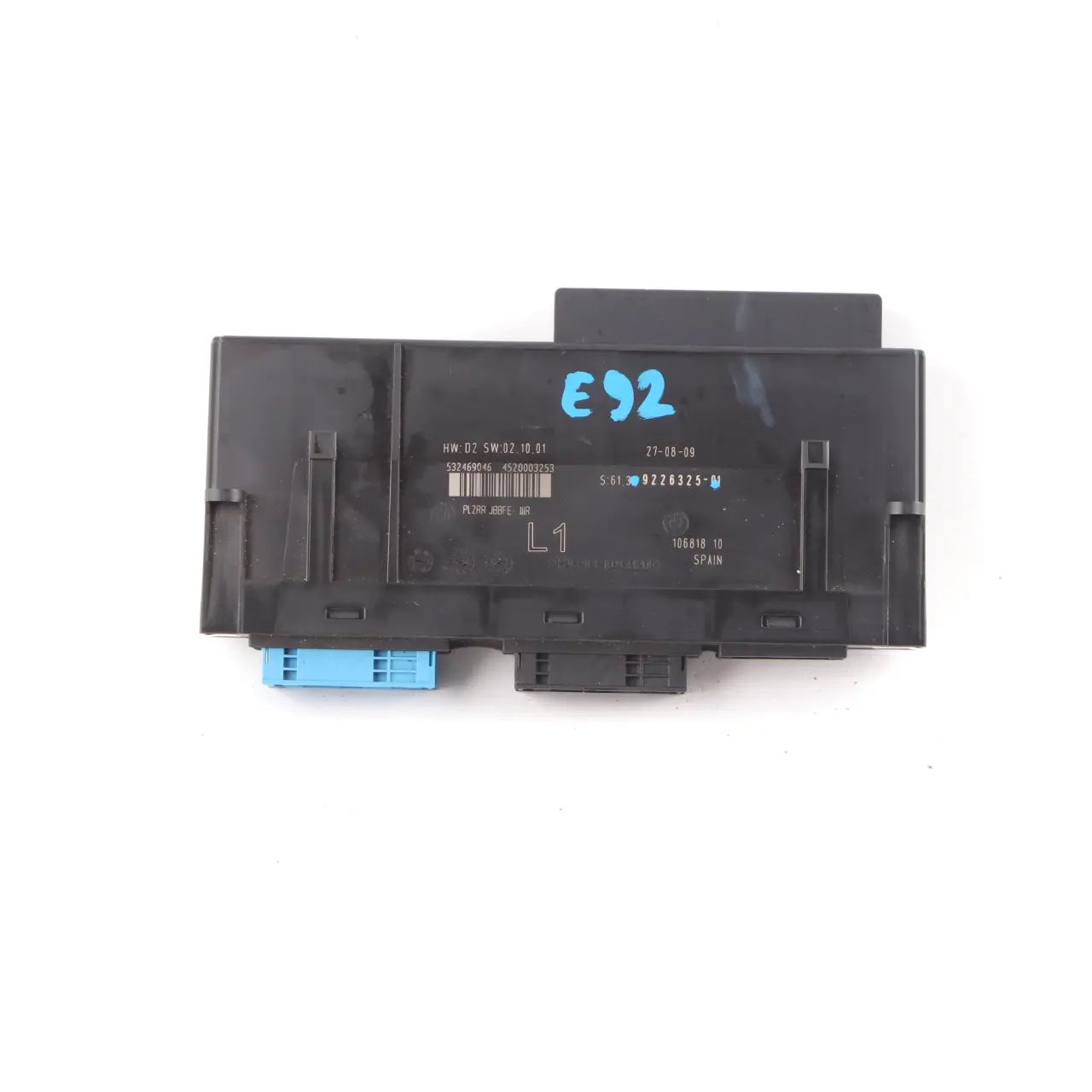 BMW E82 ecu Appareil de Commande Jonction Boite L1 PL2RR Jbbfe Iiir 9226325