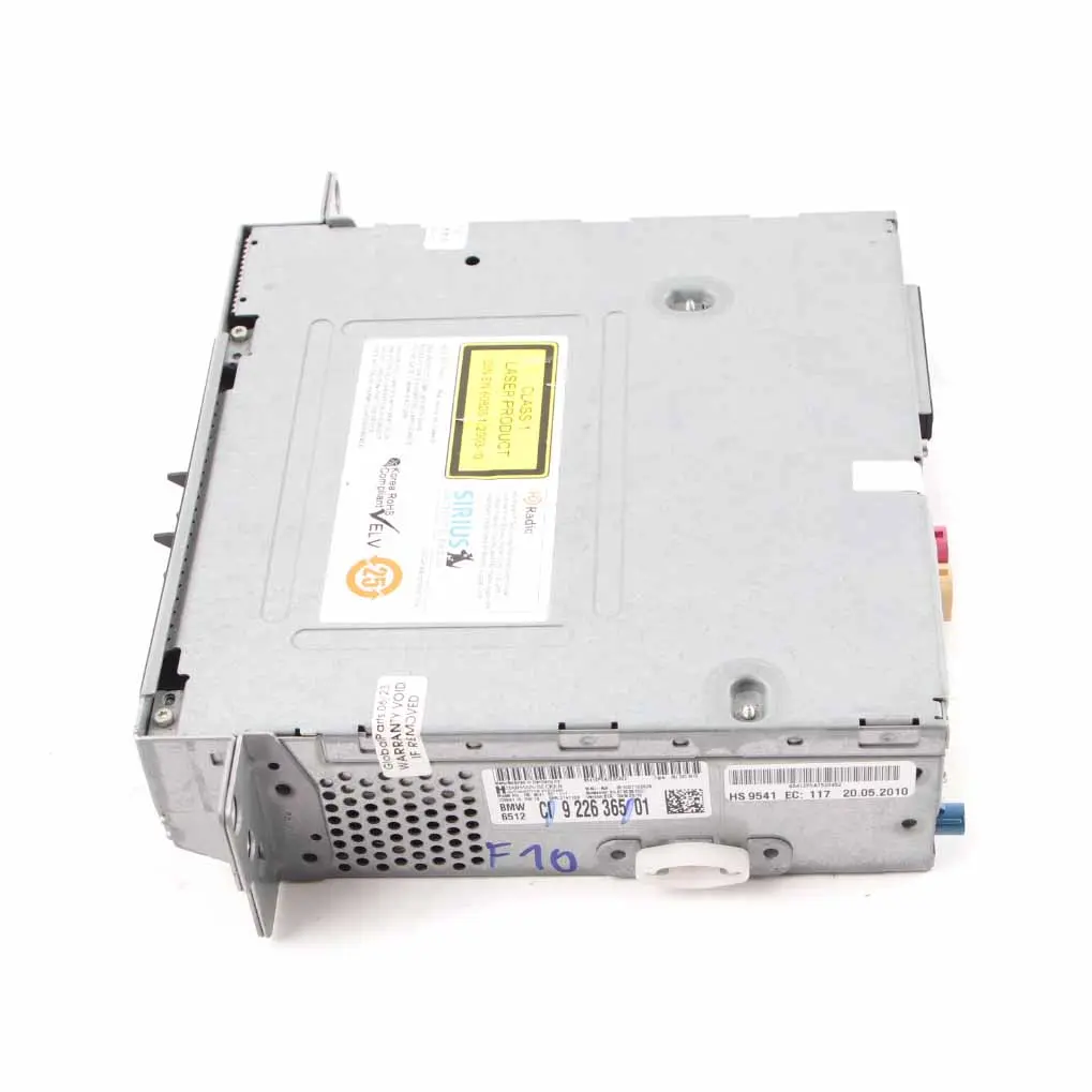 Unidad principal Base Media Controlador navegación principal BMW F10 F11 - SKU 9226365 - Número de pieza 9226365