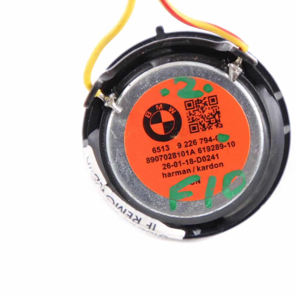  Tweeter Speaker BMW F10 F11 Loudspeaker HiFi Audio Harman Kardon - SKU 9226794 - Part number 9226794