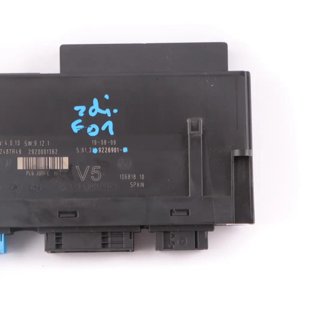  Karosserie steuerungs modul BMW F01 ECU Junction Box PL6 JBBFE III 3 - SKU 9226901 - Teilenummer 9226901