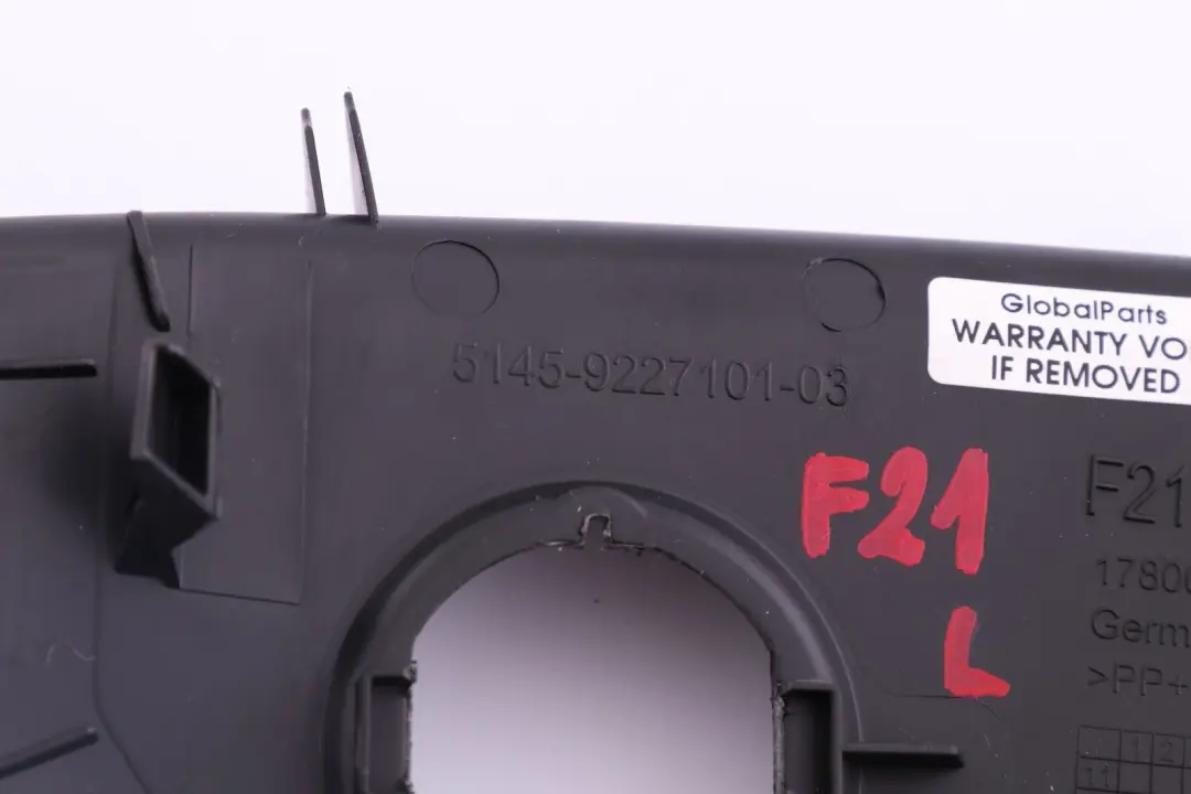 Dashboard Trim Left N/S to BMW 1 2 Series F21 F22 F23 LCi Cover Dash with Part number 9227101 BMW 1 2 Series F21 F22 F23 LCi Cover Dash Dashboard Trim Left N/S - SKU 9227101 - Part number 9227101