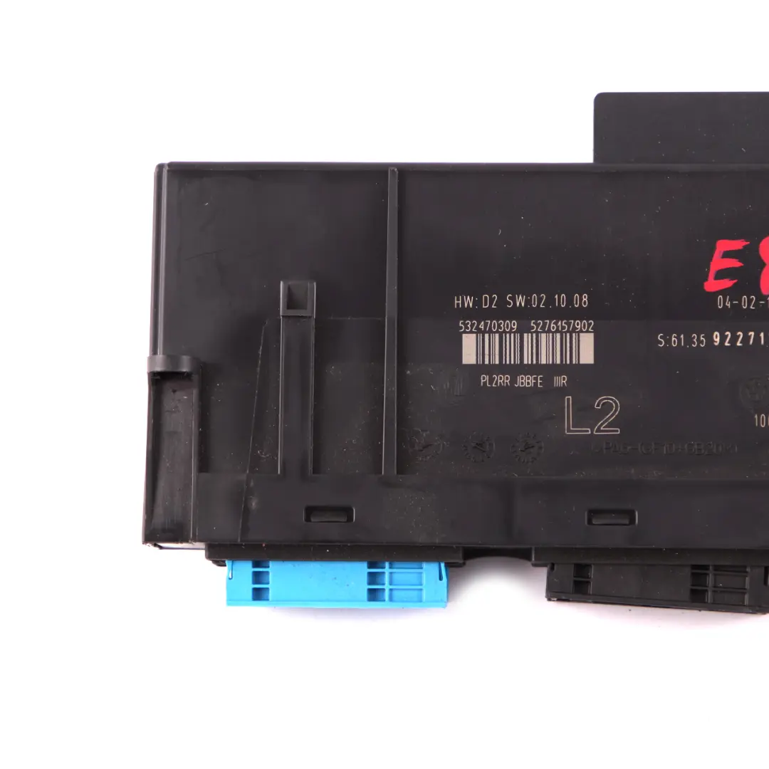 Body Control Module ECU L2 PL2RR JBBFE Junction Box para BMW E87 con número de pieza 9227179 BMW E87 Body Control Module ECU L2 PL2RR JBBFE Junction Box - SKU 9227179-1 - Número de pieza 9227179
