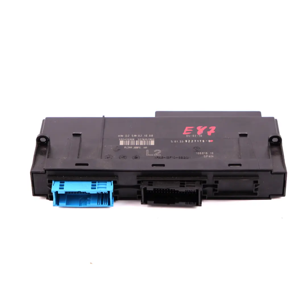 Karosseriesteuergerät ECU L2 PL2RR JBBFE IIIR Junction Box für BMW 1 E87 mit Teilenummer 9227179 BMW 1 E87 Karosseriesteuergerät ECU L2 PL2RR JBBFE IIIR Junction Box - SKU 9227179-1 - Teilenummer 9227179