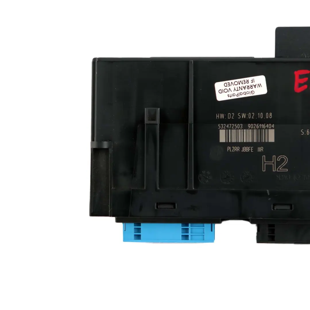 ECU Body Control Module Unit H2 PL2RR JBBFE IIIR to BMW X1 Series E84 with Part number 9227184 BMW X1 Series E84 ECU Body Control Module Unit H2 PL2RR JBBFE IIIR - SKU 9227184-2 - Part number 9227184