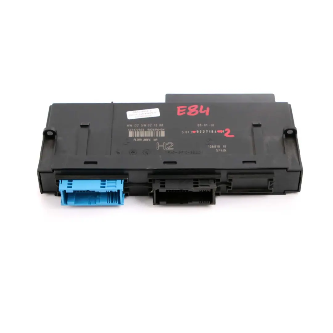 ECU Body Control Module Unit H2 PL2RR JBBFE IIIR to BMW X1 Series E84 with Part number 9227184 BMW X1 Series E84 ECU Body Control Module Unit H2 PL2RR JBBFE IIIR - SKU 9227184-2 - Part number 9227184
