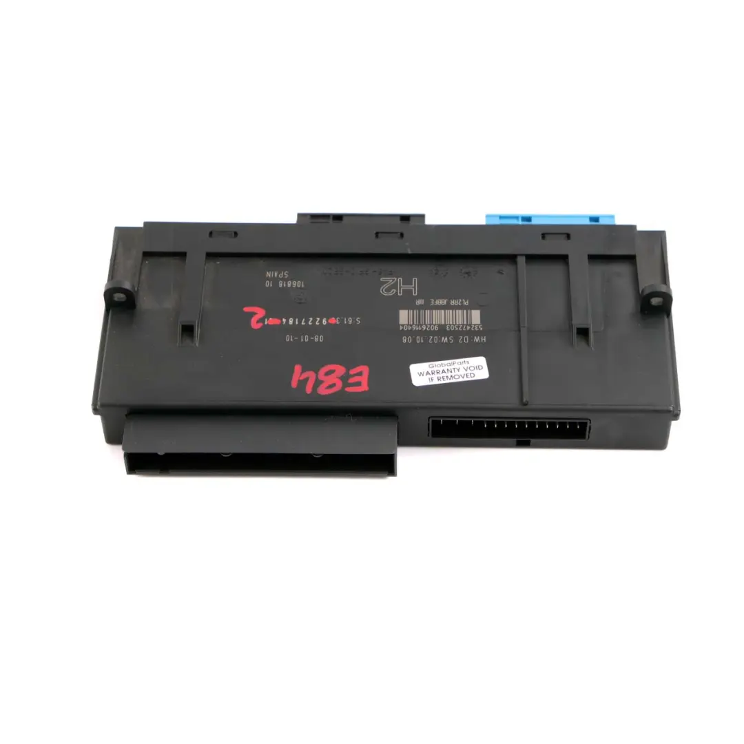 BMW X1 Series E84 ECU Body Control Module Unit H2 PL2RR JBBFE IIIR - SKU 9227184-2 - Part number 9227184