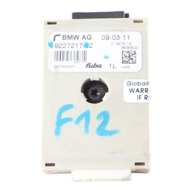 AMP Moduł Sterownik Anteny do BMW F12 o numerze 9227217 BMW F12 AMP Moduł Sterownik Anteny - SKU 9227217 - Numer Części 9227217