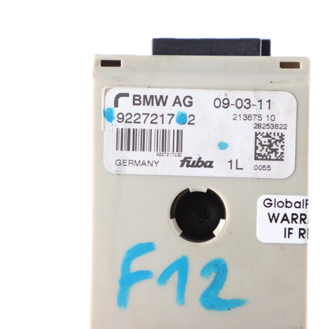 Module Filtre Suppression D'Antenne Amplificateur AMP pour BMW F12 à propos du numéro de pièce 9227217 BMW F12 Module Filtre Suppression D'Antenne Amplificateur AMP - SKU 9227217 - Numéro de pièce 9227217