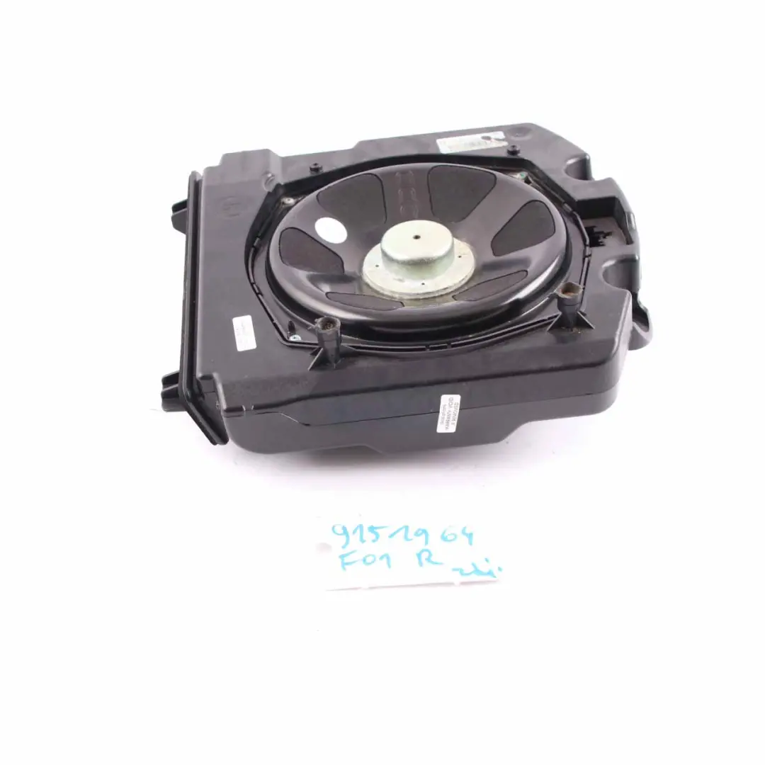 BMW F01 F02 Altavoz de graves central derecho Hi-Fi Subwoofer 9151964 - SKU 9227482 - Número de pieza 9227482
