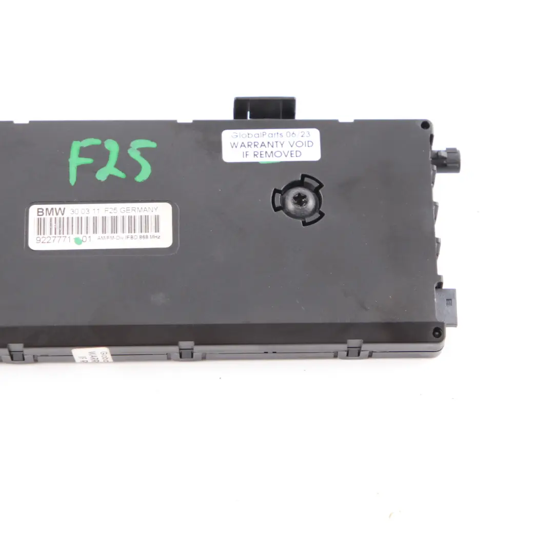 BMW X3 F25 Antenne Diversity Heckverstärker Steuergerät Modul 868 MHZ - SKU 9227771 - Teilenummer 9227771