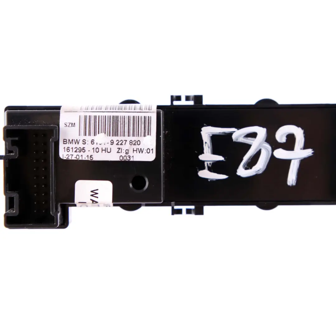 BMW Z4 E89 Centre Console Start Stop Folding Top Seats Switch Unit Panel - SKU 9227820 - Part number 9227820