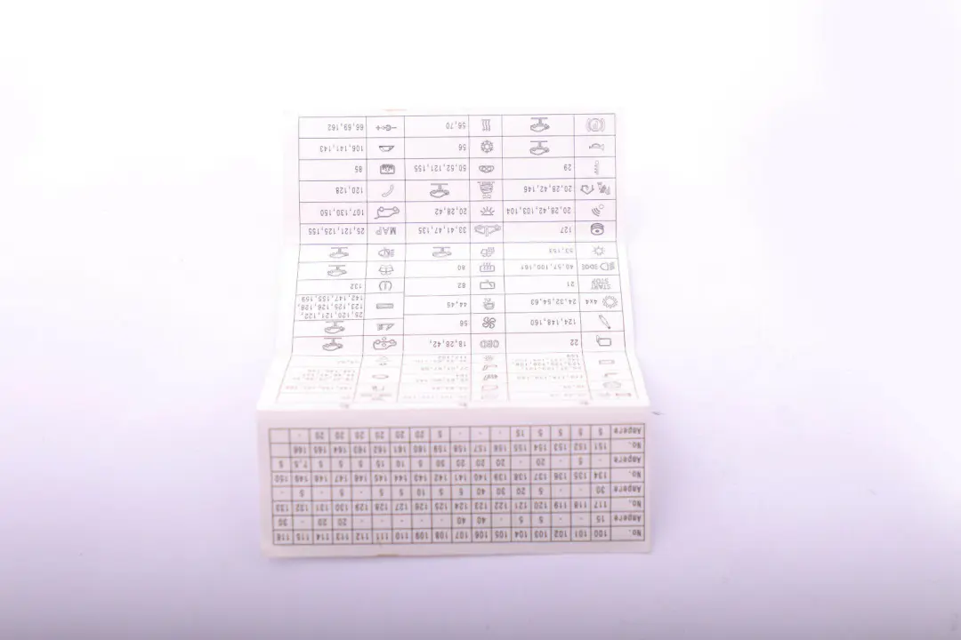 BMW F20 F21 F30 Kartka Mapa Skrzynka Bezpieczników - SKU 9228158 - Numer Części 9228158