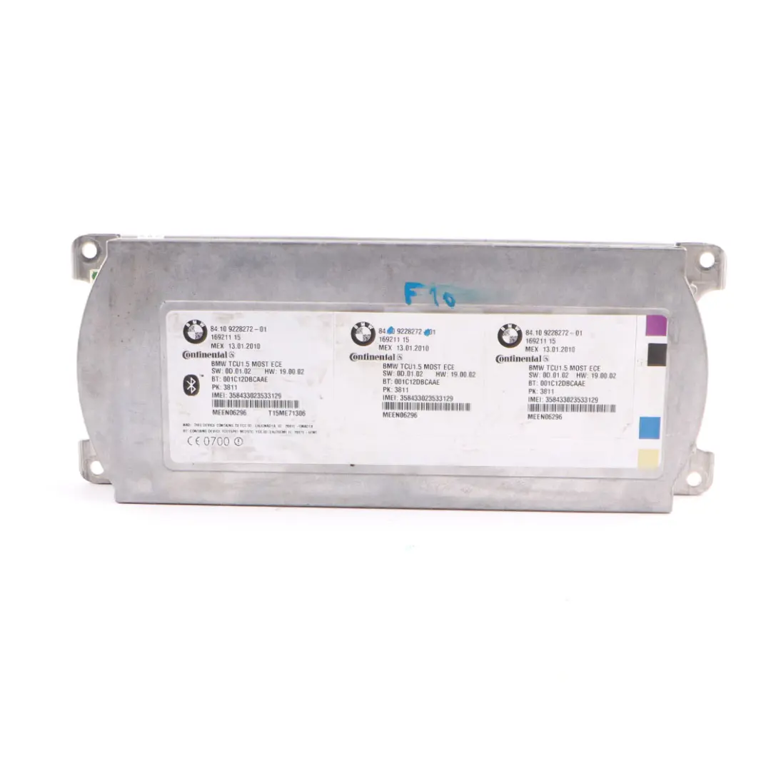 BMW F01 F07 F10 F12 Moduł Sterownik Bluetooth - SKU 9228272 - Numer Części 9228272