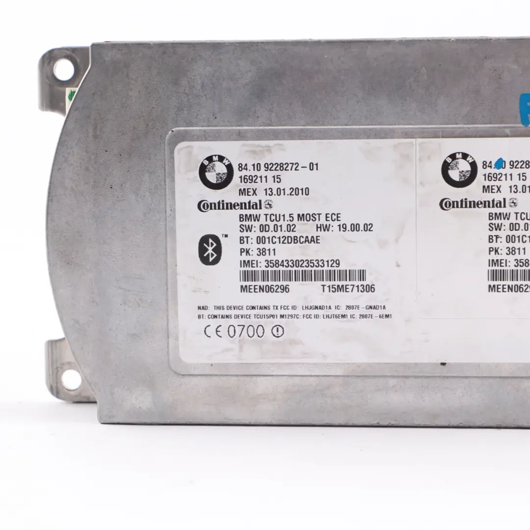 Telematikmodul Bluetooth Steuergerät ECU für BMW F01 F07 F10 F12 mit Teilenummer 9228272 BMW F01 F07 F10 F12 Telematikmodul Bluetooth Steuergerät ECU - SKU 9228272 - Teilenummer 9228272
