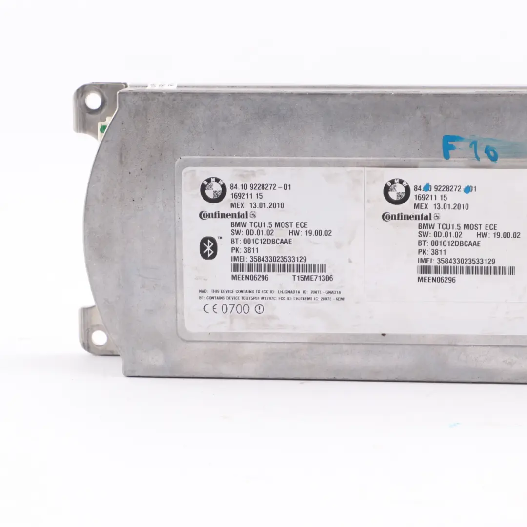 Telematikmodul Bluetooth Steuergerät ECU für BMW F01 F07 F10 F12 mit Teilenummer 9228272 BMW F01 F07 F10 F12 Telematikmodul Bluetooth Steuergerät ECU - SKU 9228272 - Teilenummer 9228272