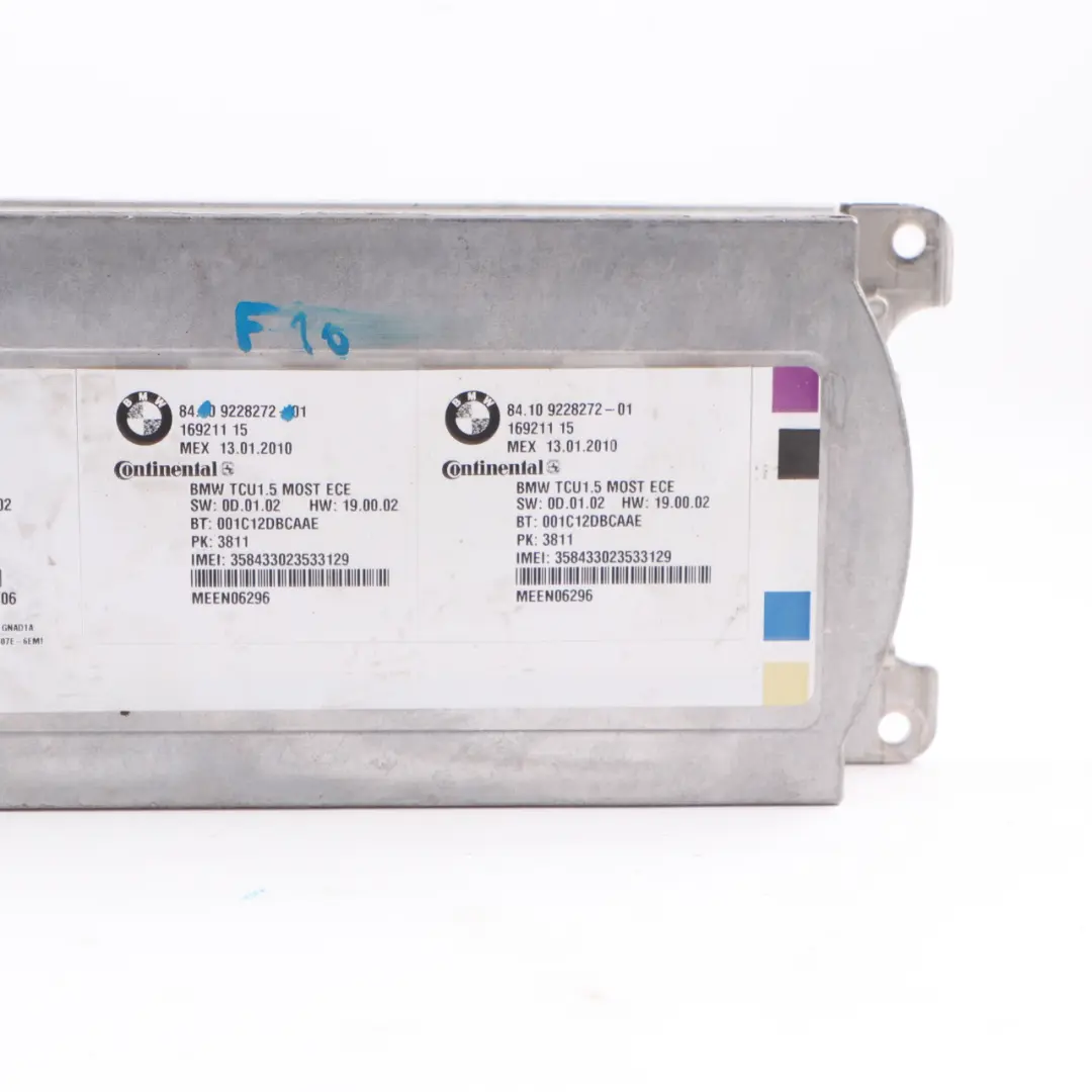 Module Télématique Unité de Contrôle Bluetooth ECU pour BMW F01 F07 F10 F12 à propos du numéro de pièce 9228272 BMW F01 F07 F10 F12 Module Télématique Unité de Contrôle Bluetooth ECU - SKU 9228272 - Numéro de pièce 9228272