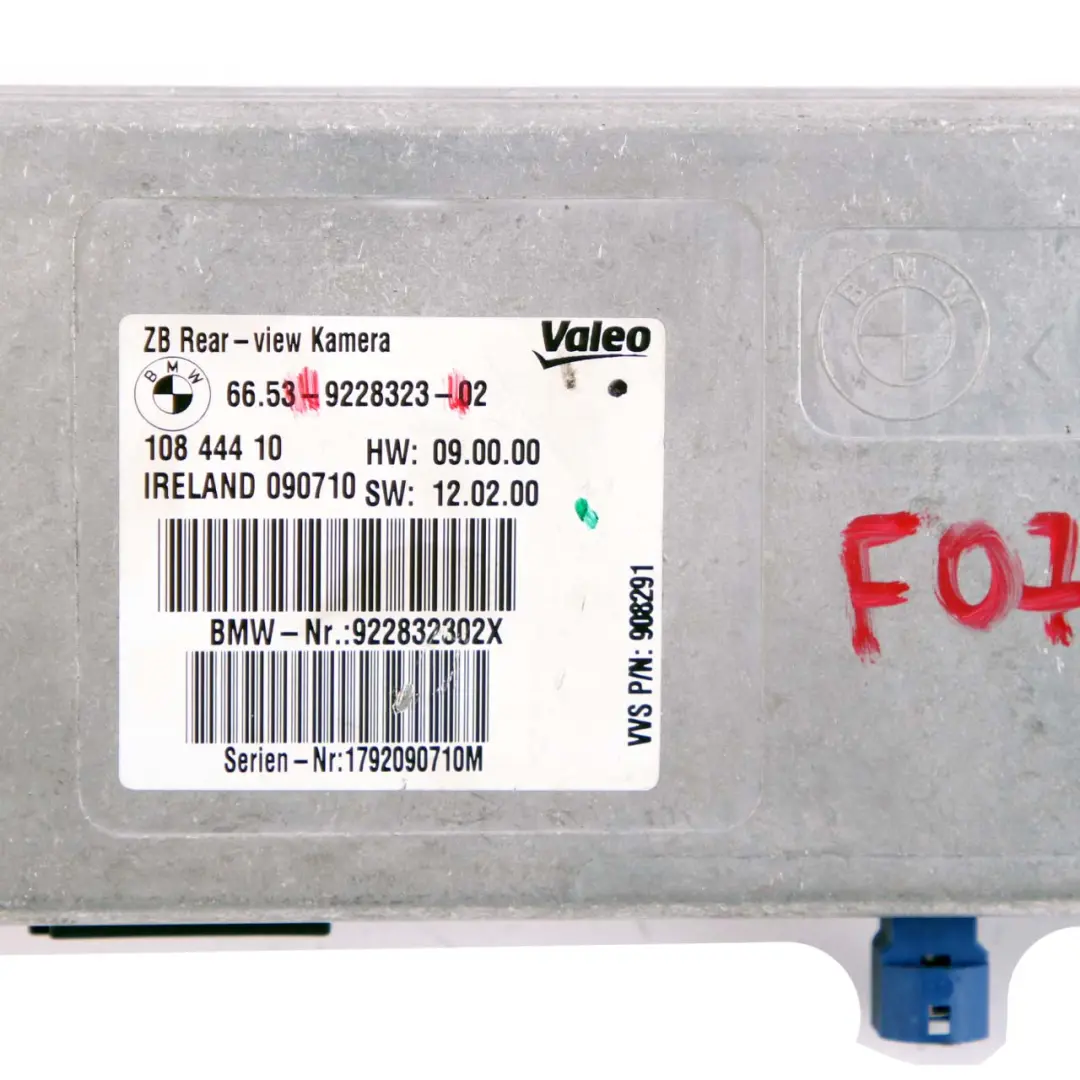 Camera Module Reversing Rear View Control Unit to BMW F01 F10 F20 F30 F32 with Part number 9350995 BMW F01 F10 F20 F30 F32 Camera Module Reversing Rear View Control Unit - SKU 9228323 - Part number 9350995
