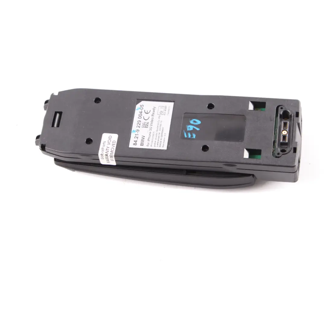 Snap-in Adapter BMW E90 E91 E92 LCI F20 F30 Media Telephone Phone IPHONE 3G/3GS to with Part number 9229004 Snap-in Adapter BMW E90 E91 E92 LCI F20 F30 Media Telephone Phone IPHONE 3G/3GS - SKU 9229004 - Part number 9229004