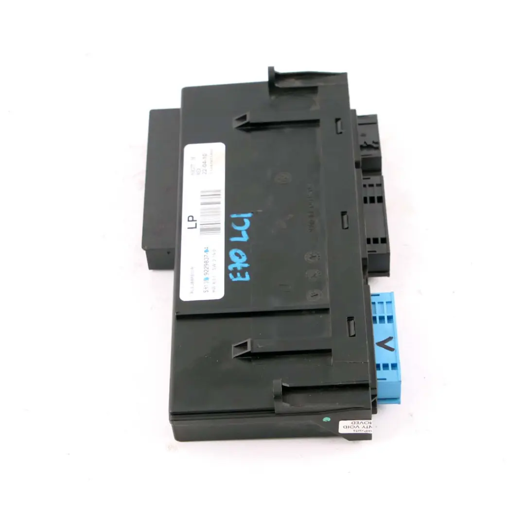 BMW X5 E70 LCI Module Contrôle Carrosserie PL4 JBBFE III - SKU 9229837 - Numéro de pièce 9229837