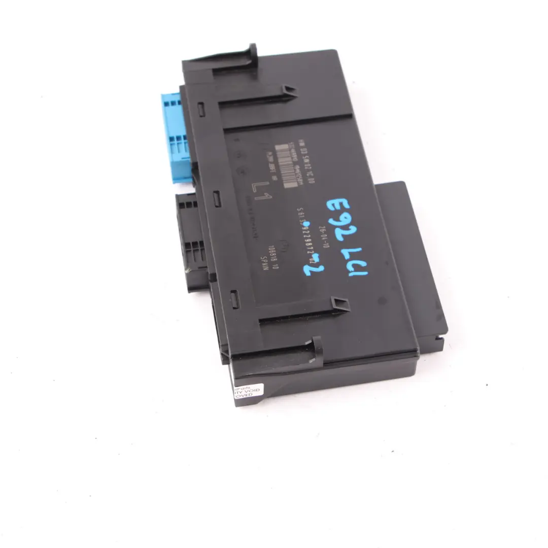 Body Control Module ECU Junction Box L1 PL2RR JBBFE IIIR BMW E92 LCI - SKU 9229872-2 - Part number 9229872