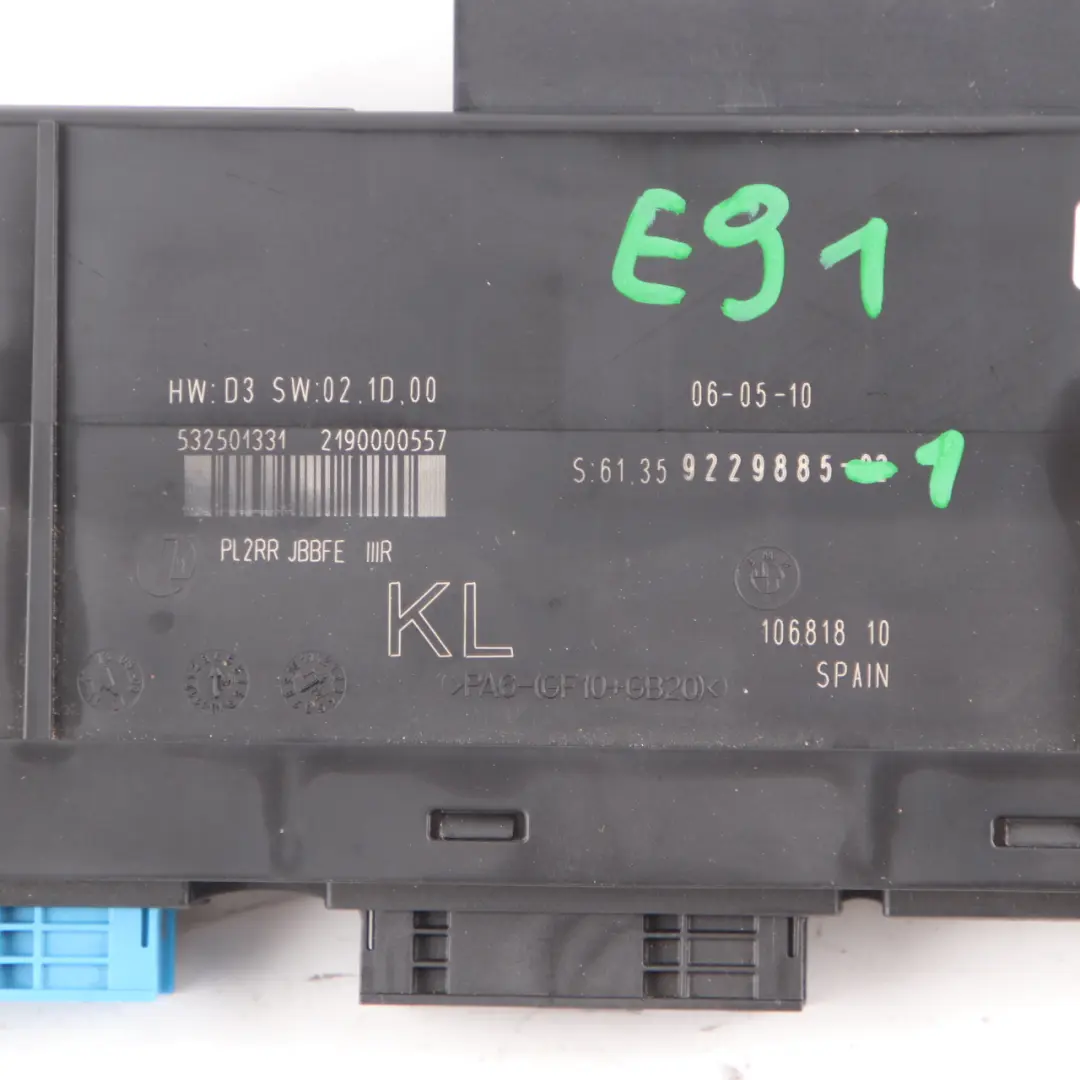 Moduł Nadwozia BMW E91 Touring - SKU 9229885-1 - Numer Części 9229885