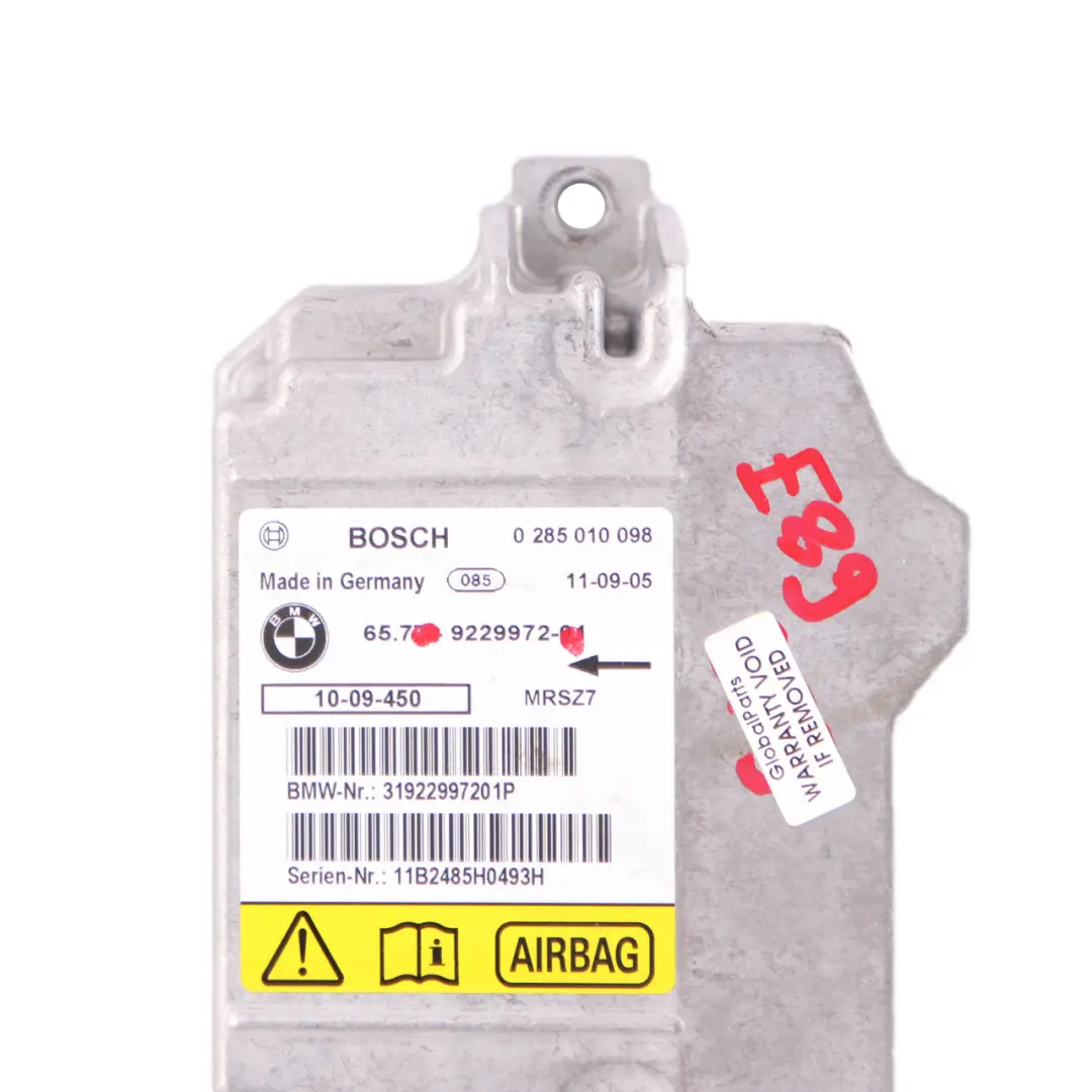  Modulo BMW Z4 E89 Cabrio Cabrio ECU Unità di controllo Controller - SKU 9229972 - Numero di parte 9229972