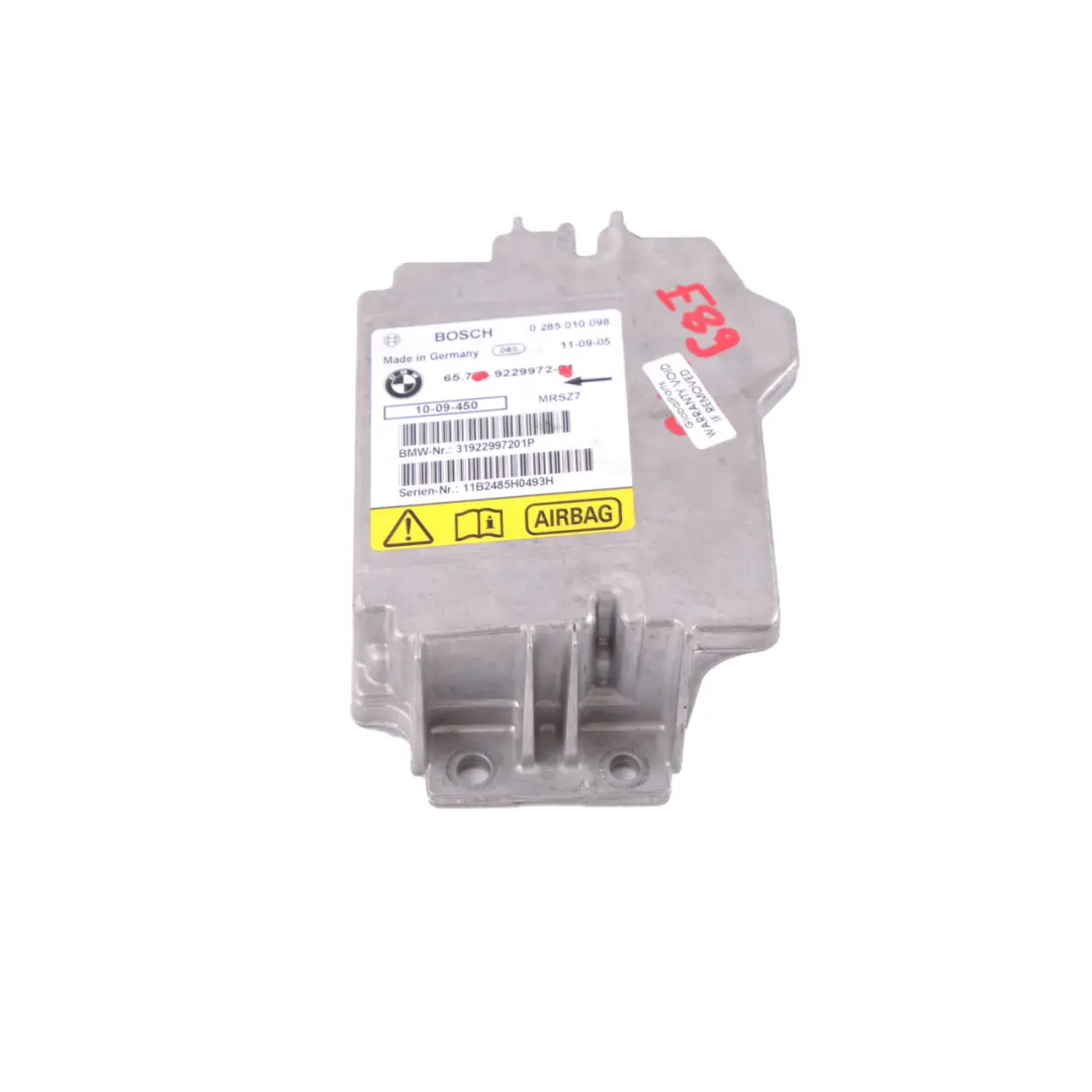  Module BMW Z4 E89 Convertible Cabrio ECU Control Unit Controller - SKU 9229972 - Part number 9229972