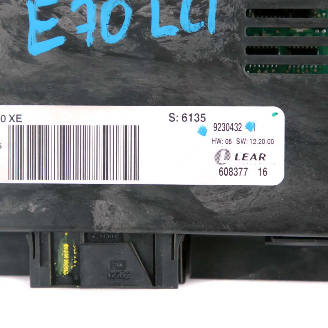 BMW X5 E70 Footwell Light Control Module Unit Lear FRM3R VDM - SKU 9230432 - Part number 9230432