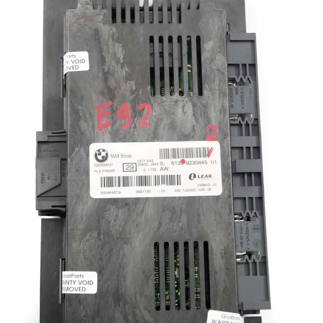 BMW 3 Series E92 Footwell Light Control Module Max Brose Lear FRM3R PL2 - SKU 9230445-2 - Part number 9230445