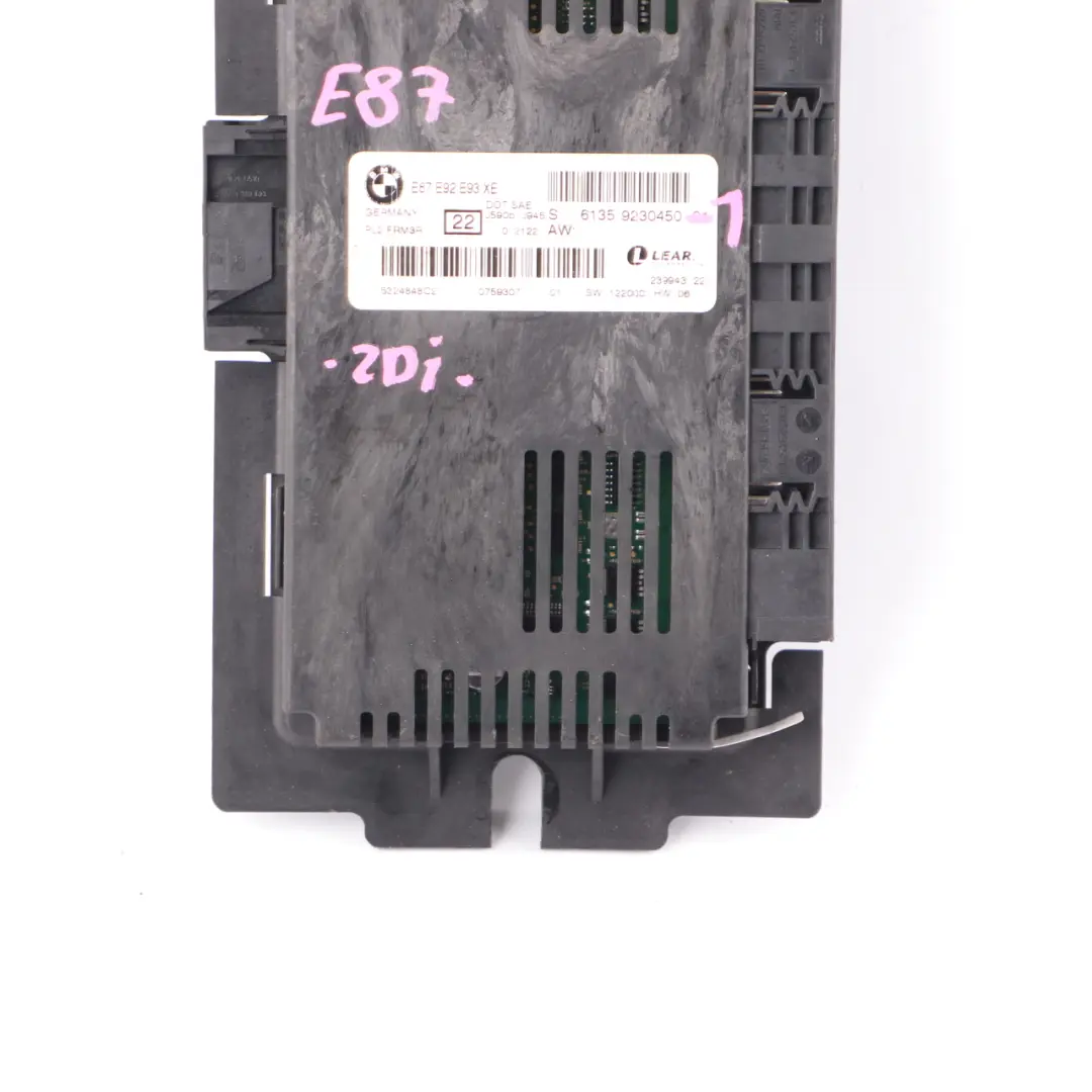 BMW E87 Footwell Light Control Unit Module ECU Lear FRM3R PL2 - SKU 9230450-1 - Part number 9230450