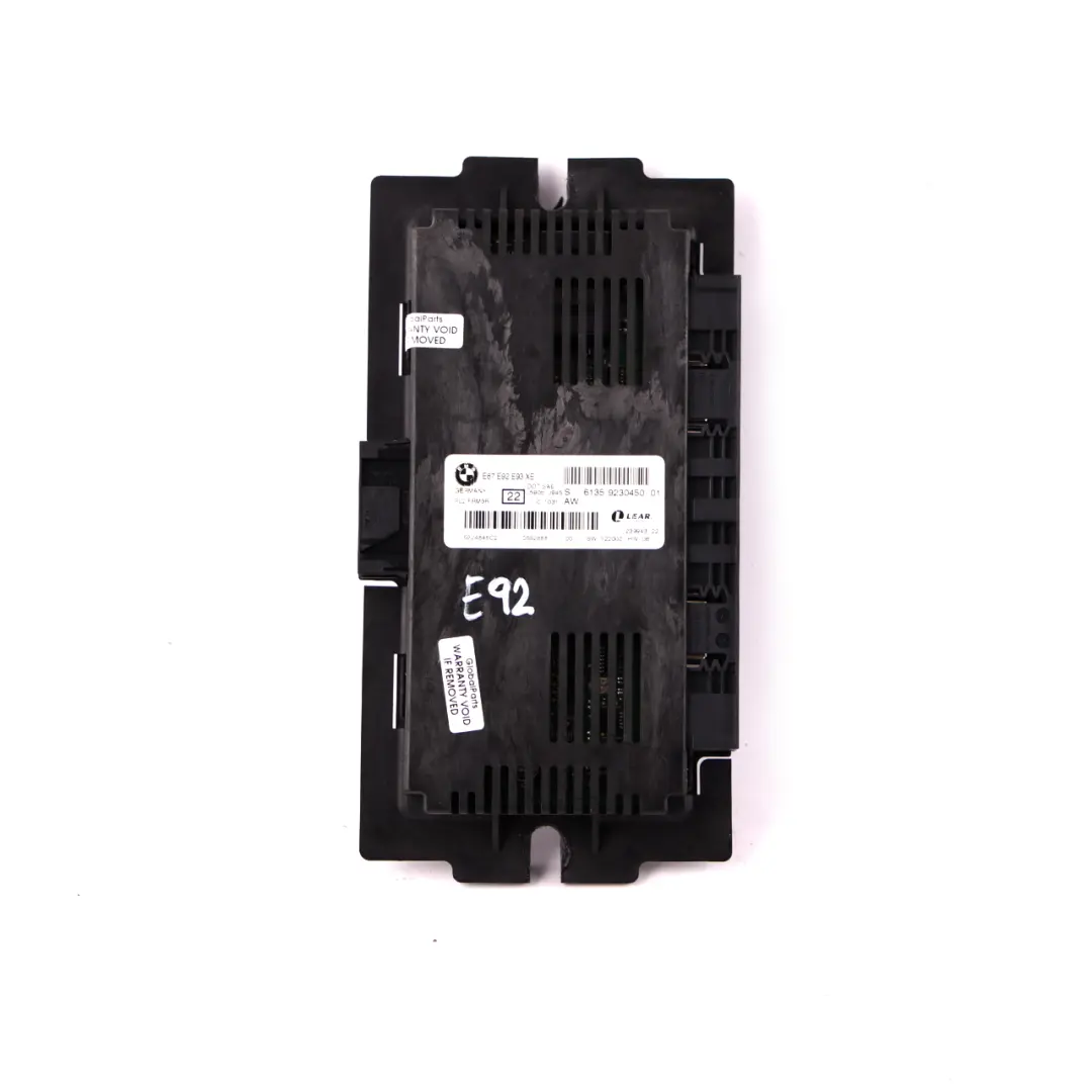 BMW 3 Series E92 Coupe Footwell Light Control Module Lear FRM3R PL2 - SKU 9230450 - Part number 9230450