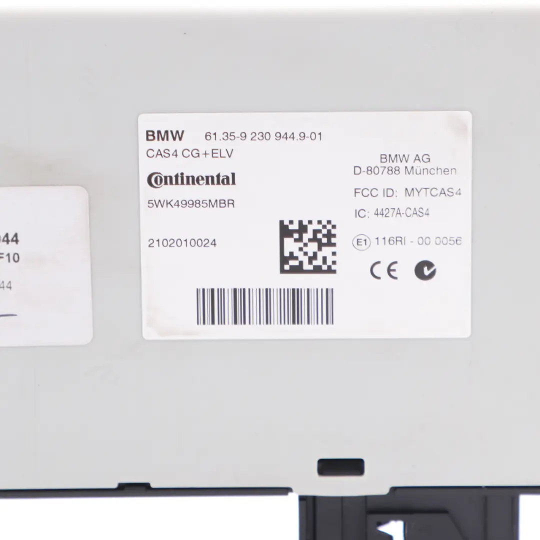 Control Unit BMW F01 F02 F07 F10 F11 CAS4 Key Reading Module to with Part number 9230944 Control Unit BMW F01 F02 F07 F10 F11 CAS4 Key Reading Module - SKU 9230944 - Part number 9230944