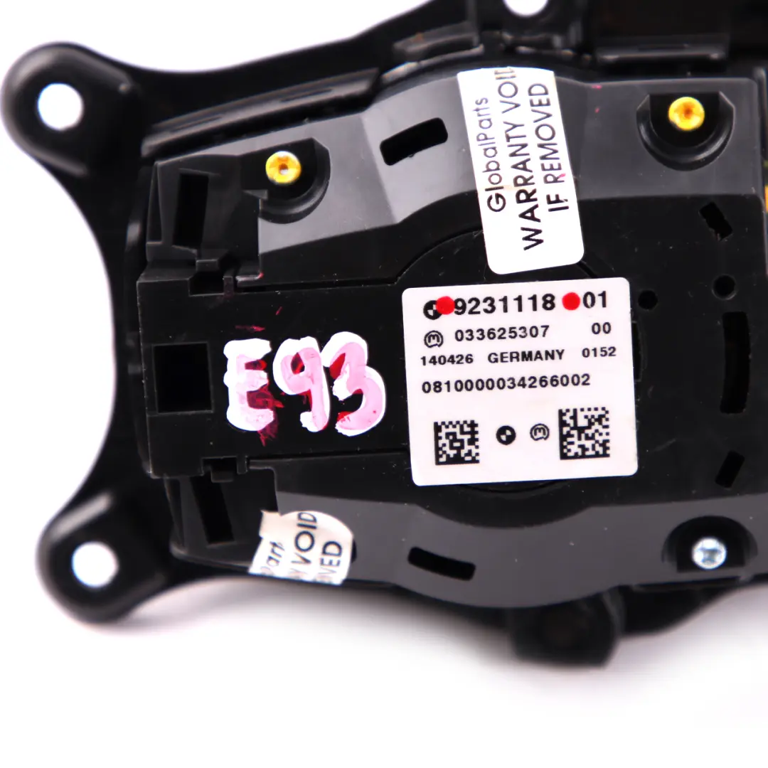 iDrive CIC Controller Radio Control Knob Joystick Button to BMW 3 E92 E93 with Part number 9231118 BMW 3 E92 E93 iDrive CIC Controller Radio Control Knob Joystick Button - SKU 9231118 - Part number 9231118