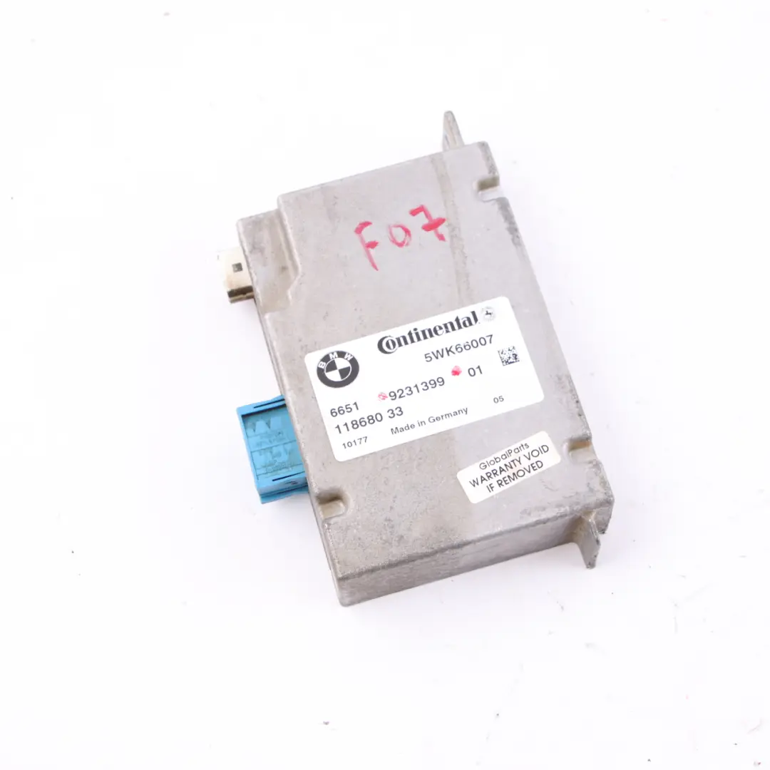 Camera Module BMW F01 F07 F10 F11 F12 Based Assist Systems Control Unit to with Part number 9231399 Camera Module BMW F01 F07 F10 F11 F12 Based Assist Systems Control Unit - SKU 9231399 - Part number 9231399