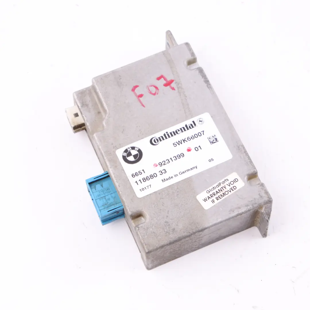 Camera Module BMW F01 F07 F10 F11 F12 Based Assist Systems Control Unit to with Part number 9231399 Camera Module BMW F01 F07 F10 F11 F12 Based Assist Systems Control Unit - SKU 9231399 - Part number 9231399