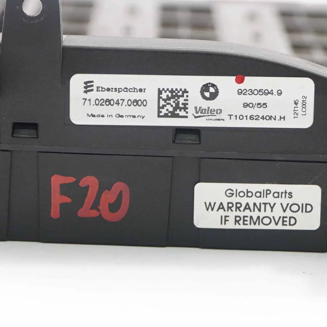 Calefactor Auxiliar para BMW F20 F21 F22 F30 con número de pieza 9232058 BMW F20 F21 F22 F30 Calefactor Auxiliar - SKU 9232058 - Número de pieza 9232058